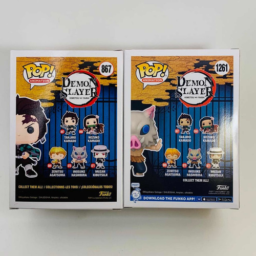 Set Funko Pop! Demon Slayer: Tanjiro & Inosuke