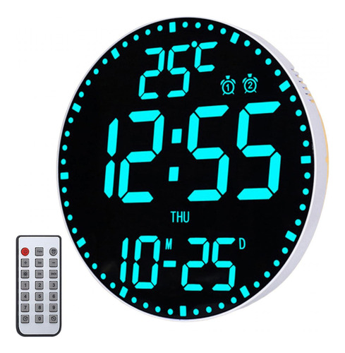 Reloj De Pared Digital Grande De 11,6 Pulgadas Con Control