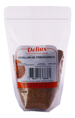 Semillas Premium De Fenogreco 500 Gramos Deliux