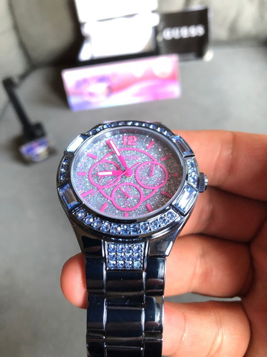 Relógio Guess W0776l4 Prata Original Completo Com Caixa