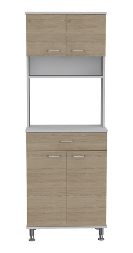 Kitchen Madera C/entrepaños Beige/blanco Excelsior