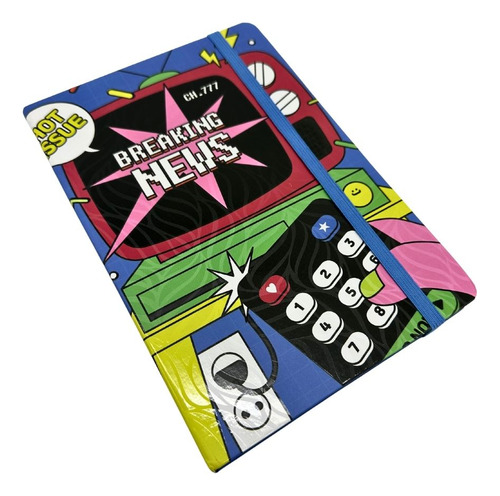 Libreta 100 Hojas Estampado Breaking News