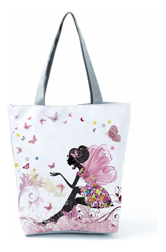 Bolsa De Compras Ecológica Reutilizable Wishing Girl Para Mu