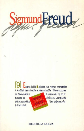 Libro Sigmund Freud Obras Completas Tomo Ix Traducción Luis