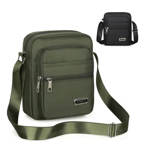 Bolsa Masculina Nylon Impermeável Crossbody Alça Transversal