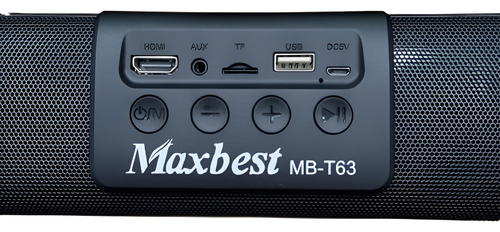 Barra De Sonido Inalámbrica Max Best 70cm Usb/sd/fm/hdmi/aux