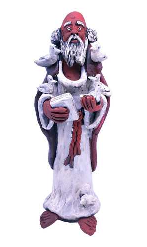 Estátua São Francisco De Assis G Escultura Cerâmica Caruaru