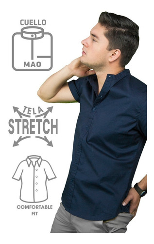 Camisa Manga Corta Stretch