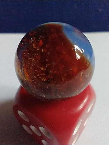 Canica Ojo De Gato Azul 13mm (Usado)