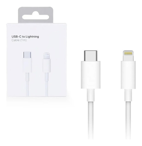 Genérica Usb Type C to lightning Charging Cable Color Blanco