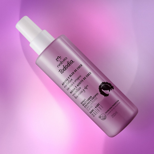 Spray Reactivador Rizos Y Afro Mora Y Aceite De Coco Tododia