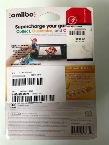 Amiibo Pikachu Y Mewtwo Smash Brothers (pokemon) Nintendo Sw (Usado)