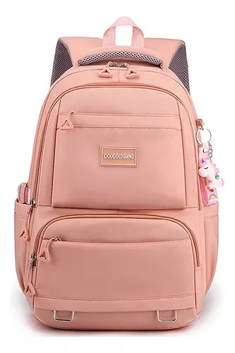 Mochila para laptop para niñas, Rosado, L, Mochila para portátil