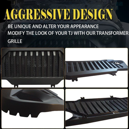 Imagen 6 de 10 de Parrilla Jeep Wrangler Tj 97 - 06 Enojado Angry Bird Rubicon