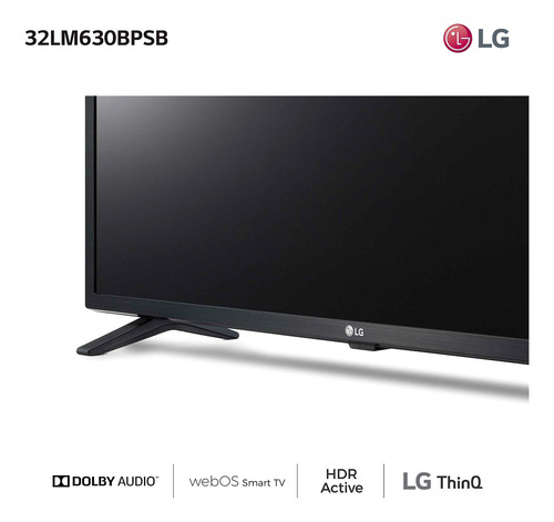 Smart Tv LG 32`hd 32lm630bpsb Inteligencia Artificial Amv