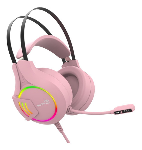 Imagen 1 de 10 de Auricular Xinua Hs1 Gamermicrofono Mute Luz Led Pc Ps4 Xbox
