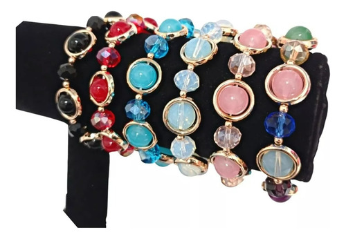 Pulsera Mujer Con Piedras Preciosas / Moda / Tendencia