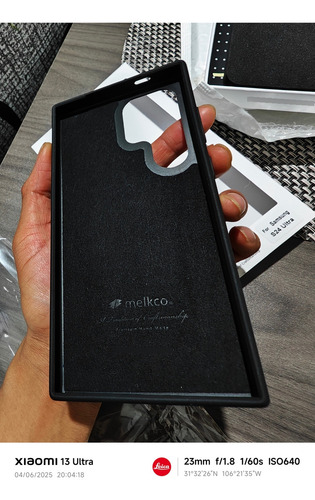 Melkco Funda 100% De Cuero Genuino Para Galaxy S24 Ultra 5g Agua Leather (Usado)