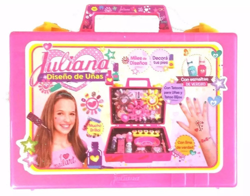Imagen 3 de 5 de Valija Juliana Diseño De Uñas C/esmaltes De Verdad Chica Tv