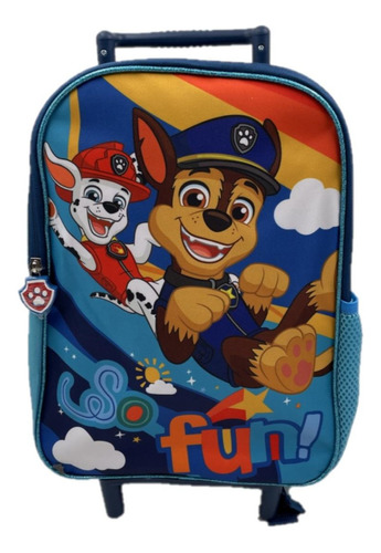 Mochila Con Ruedas Paw Patrol Niño 13''