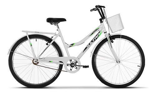 Bicicleta  urbana Ultra Bikes Summer Tropical aro 26 19" 1v freios v-brakes cor branco