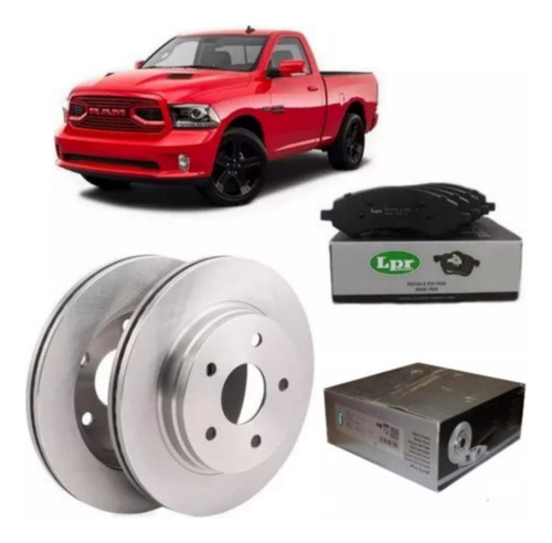 Kit Discos Y Pastillas Compatibles Dodge Ram 1500 Delantero