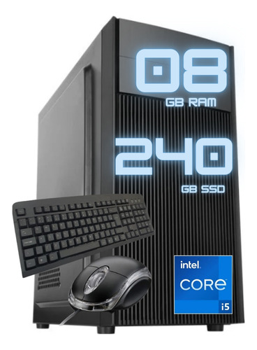 Pc Computador Intel Core I5 3470 Ssd 240gb 8gb Teclado Mouse