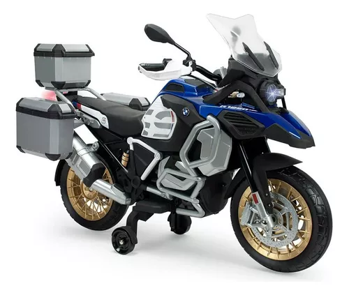 Moto Montable Electrica Bmw R1250 12 Volts Niños Hasta 50 Kg Color Azul