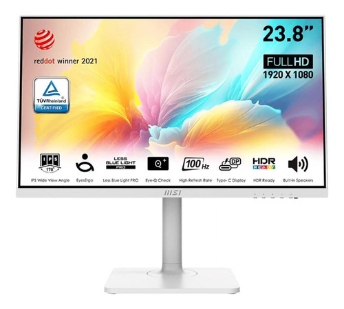 Monitor Ips Fhd Hdr 24'' Msi Md2412pw Color Blanco