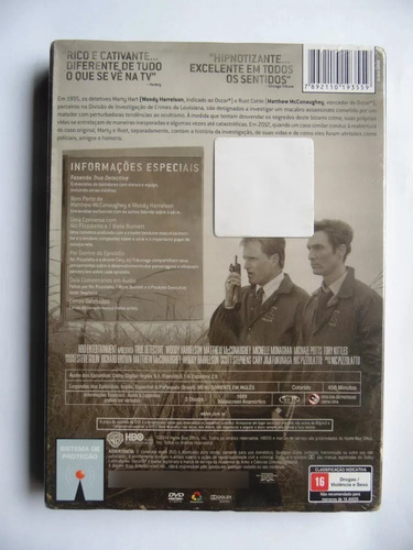 True Detective 1ª Temporada - Box Triplo Novo Lacrado Raro!!