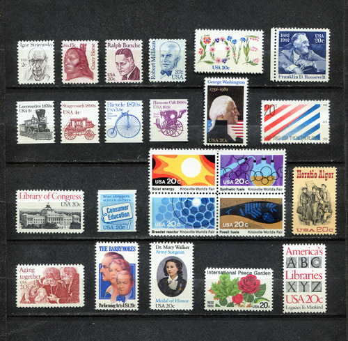 Estados Unidos Sellos Estampillas Usa Año 1982 Mnh