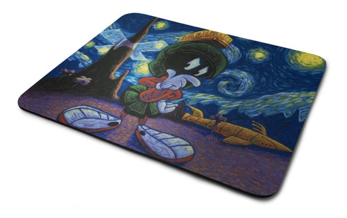 Mouse Pad Tapete Económico Marvin Van Gogh Looney Tunes