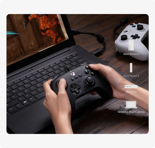 Controle 8bitdo Ultimate Com Fio Xbox One Series X/s PC com Paddle Traseiro (02 botões)