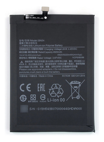 Bateria Pila Xiaomi Redmi 9 / 9a/ 9c/ Note 9 Bn54