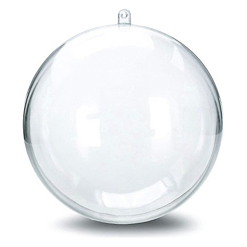 Bola Transparente Rellenable De Plástico De 4  (100mm)...