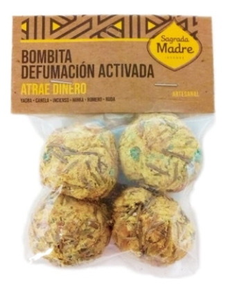 Bombitasx4 Sahumerios Atrae Dinero Bolsa - Sagrada Madre