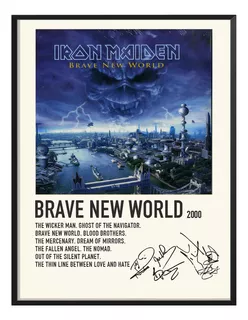 Poster Iron Maiden Album Tracklist Brave New World 80x60