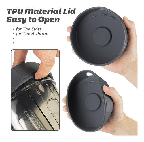 Organizador Para Píldoras Mossime, 7 Compartimentos, Gris