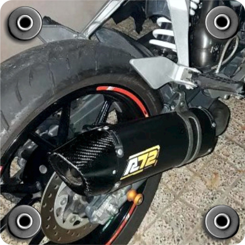 Imagen 1 de 2 de Escape Deportivo Completo R72 Ktm 390 Duke 2013-2016