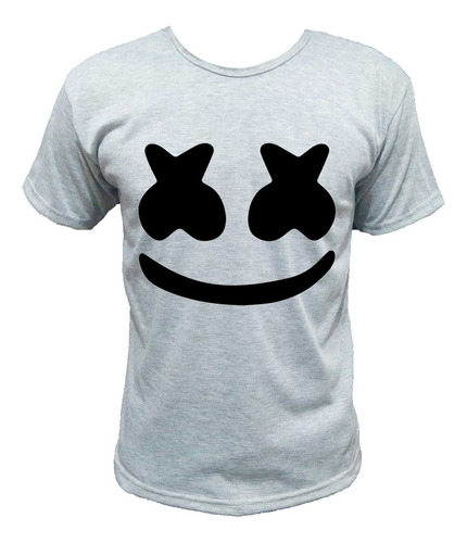 Remera Sublimada Chicos Marshmello Cara