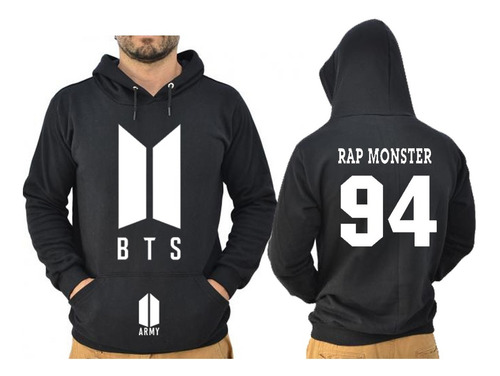 Moletom Blusa Casaco, Bts Army Rap Monster 94 Boa Qualidade | Mercado Livre