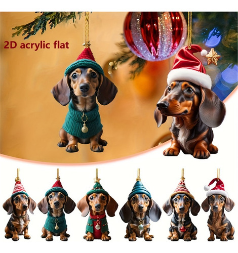 Colgantes Tipo Dachshund Con Forma De Árbol, Bonitos Regalos