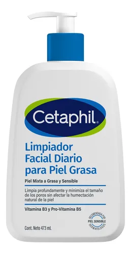 Cetaphil Limpiador Facial Diario, Controla Grasa, 473 ml