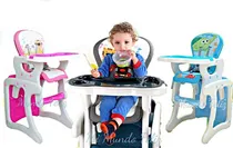 Comprar Silla De Comer Para Bebe Modelo Jungla 2 En 1 Color rosado gris naranja celeste Silla carpeta alta