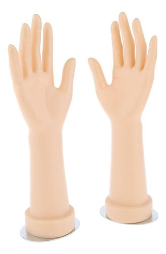 1 Par De Guantes De Maniquí De Mano Con Base De Exhibición