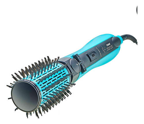 Escova Secadora Rotativa Rotating Hyaluronic Conair Cor Preto E Azul