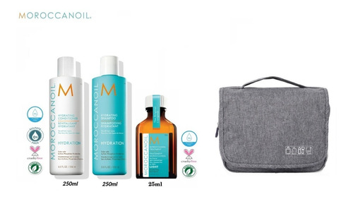 Kit Acondicionador Shampoo Hidratante Aceite Lig Moroccanoil