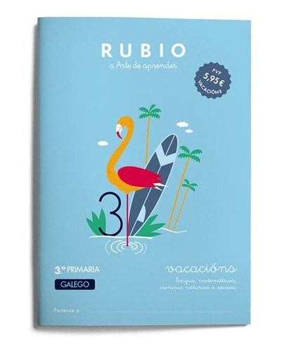 Vacacións Rubio 3º Primaria (galego) (libro Original)