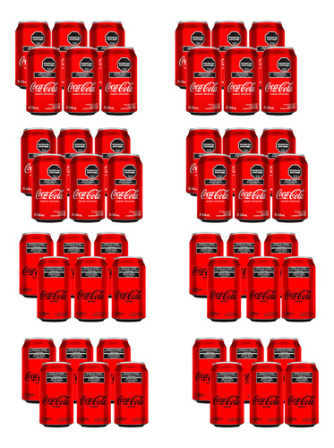 Combo Coca Cola Original X24 + Coca Cola Zero X24 Lata 354ml