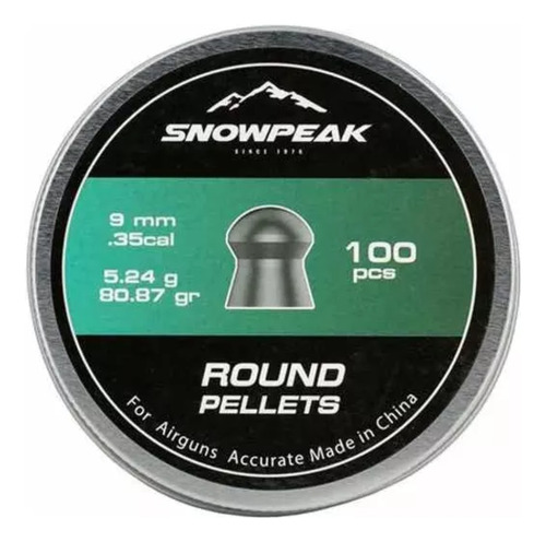 Postones Snowpeak 9mm .35cal 80.87gr